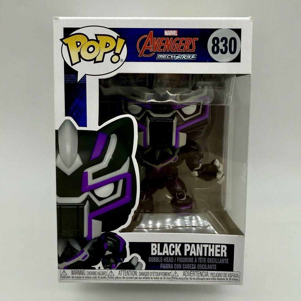 Funko Pop! Marvel Avengers Mech Strike #830 Black Panther New In Box